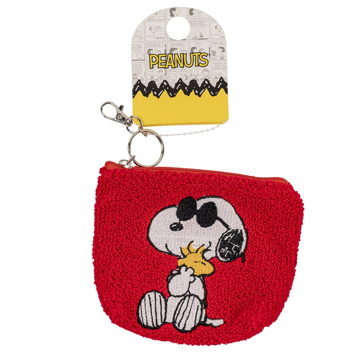 PEANUTS - Snoopy Fluffy Coin Pouch Keychain