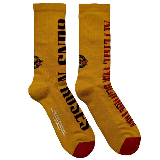 GUNS N' ROSES - Appetite for Destruction Yellow Socks (7-11)