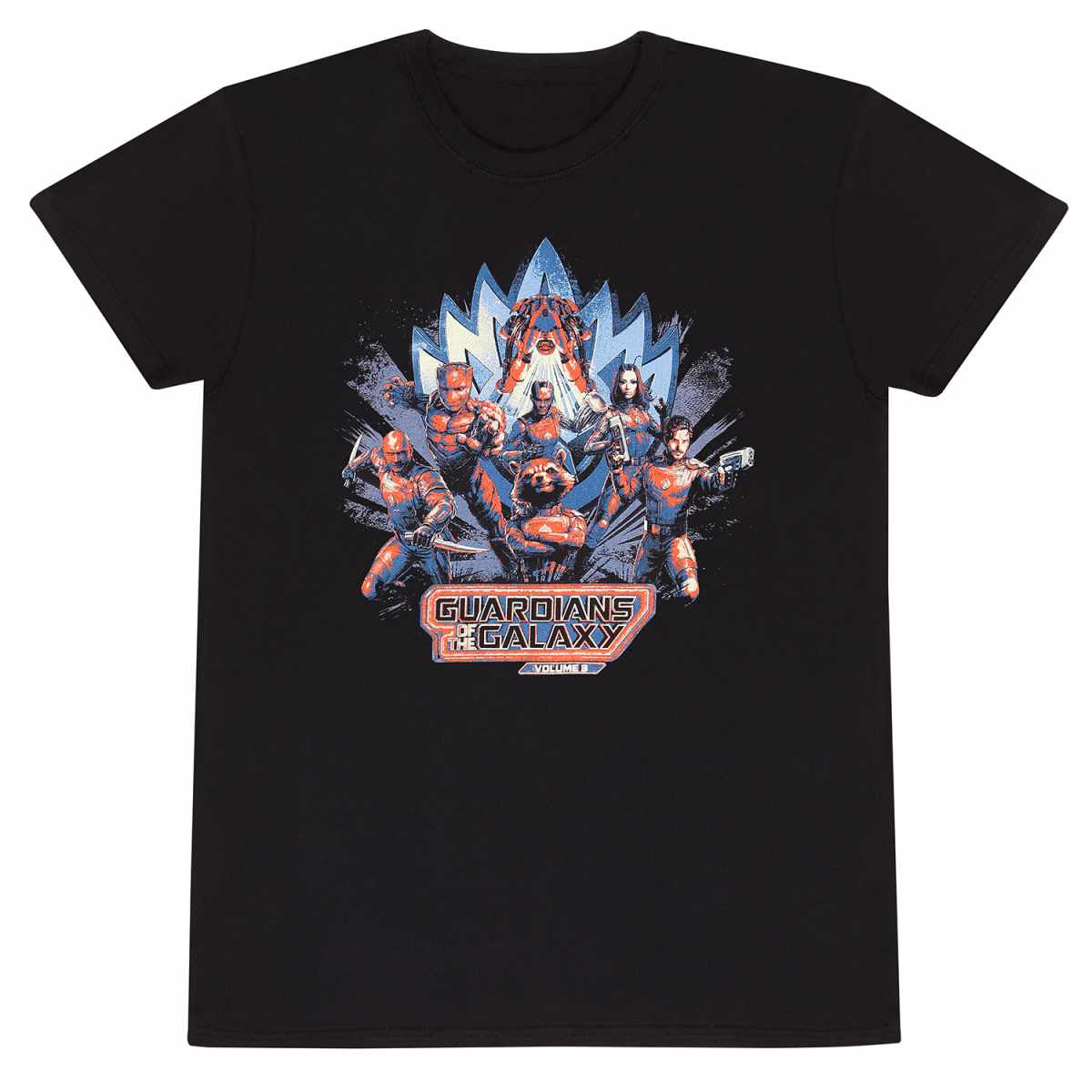 Guardians of the Galaxy Vol. 3 promotional t-shirt with Guardians vest design