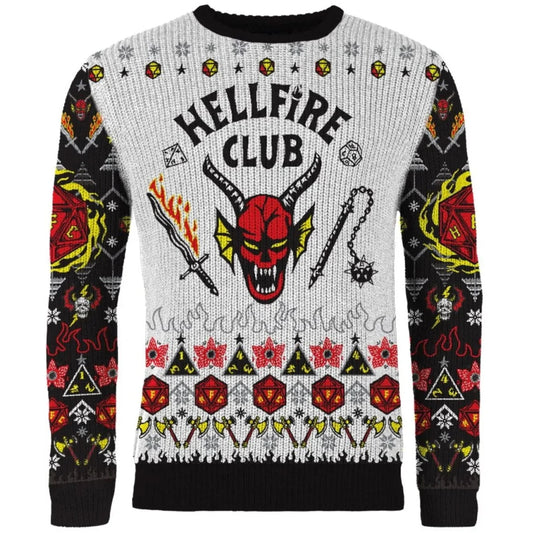 STRANGER THINGS - Hellfire Club Colour Christmas Jumper