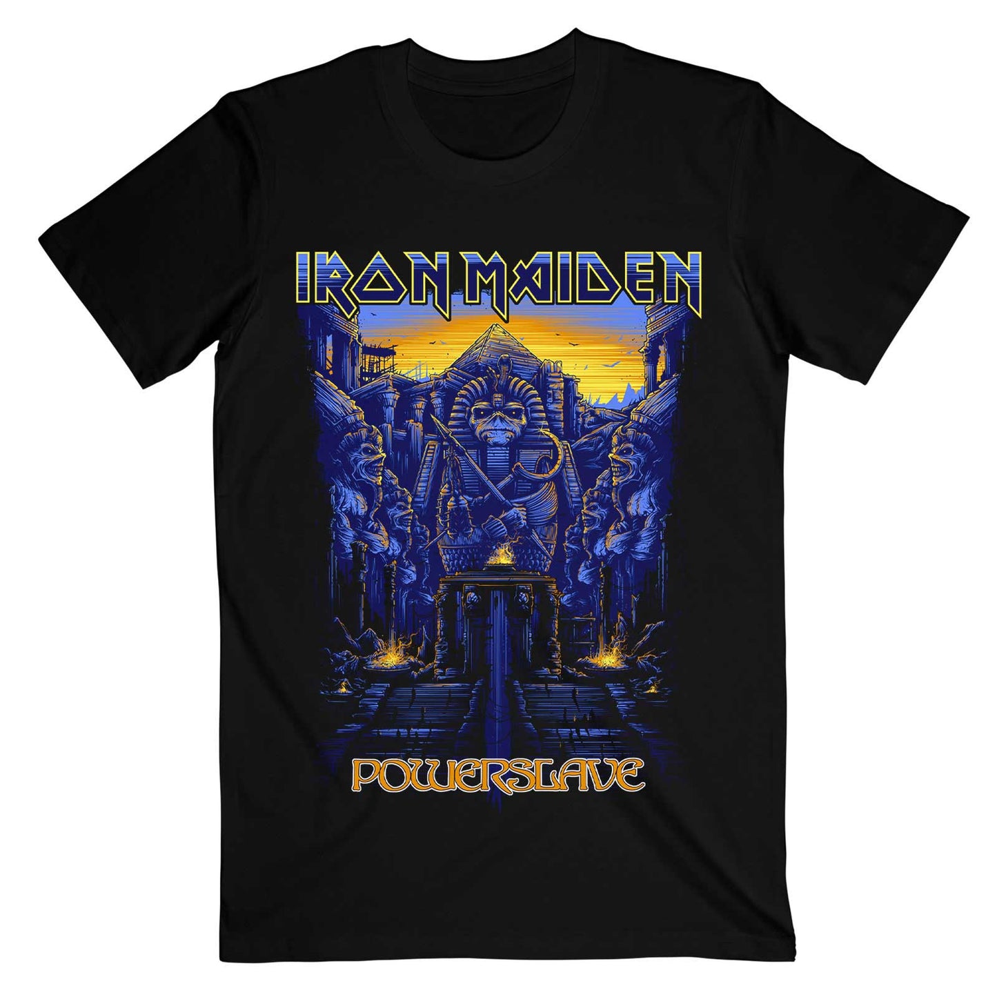 IRON MAIDEN - Dark Ink Powerslaves T-Shirt