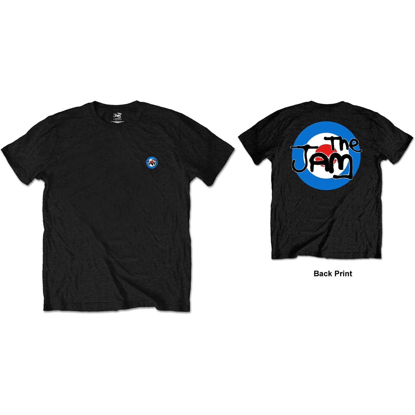 JAM - Spray Target Logo Black (Backprint) T-Shirt