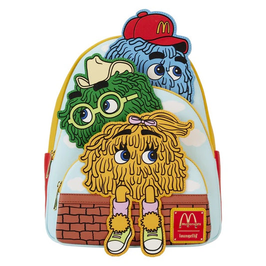 LOUNGEFLY : MCDONALD'S - Fry Guys Triple Pocket Mini Backpack