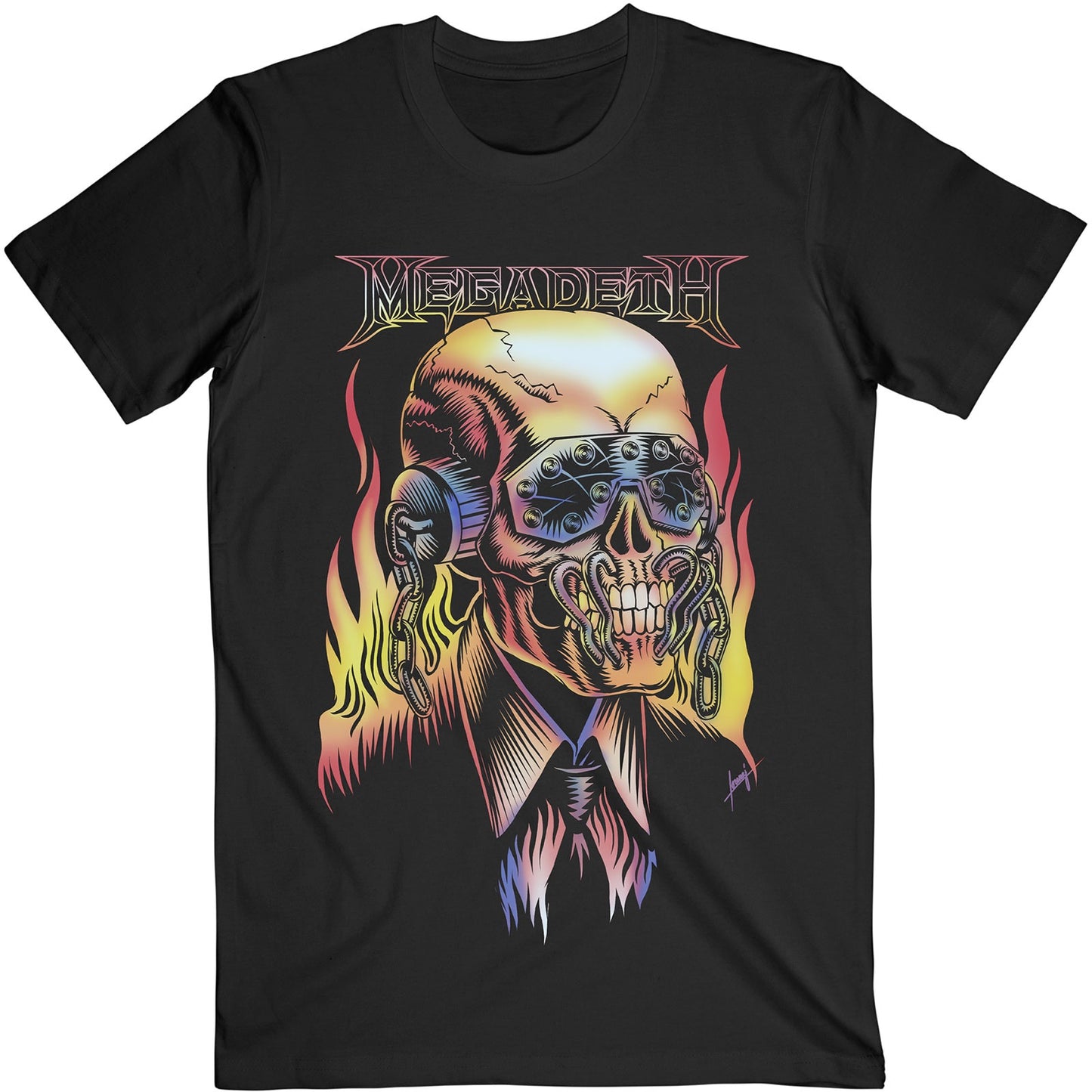 MEGADETH - Flaming Vic T-Shirt
