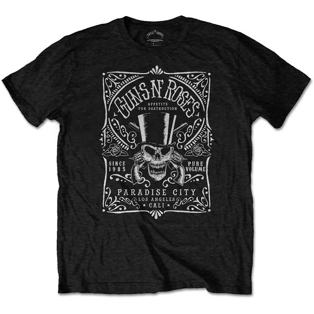 GUNS N' ROSES - Bourbon Label T-Shirt