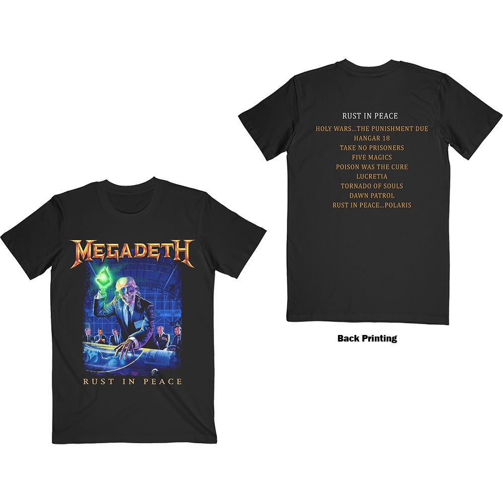 MEGADETH - Rust In Peace Tracklist T-Shirt