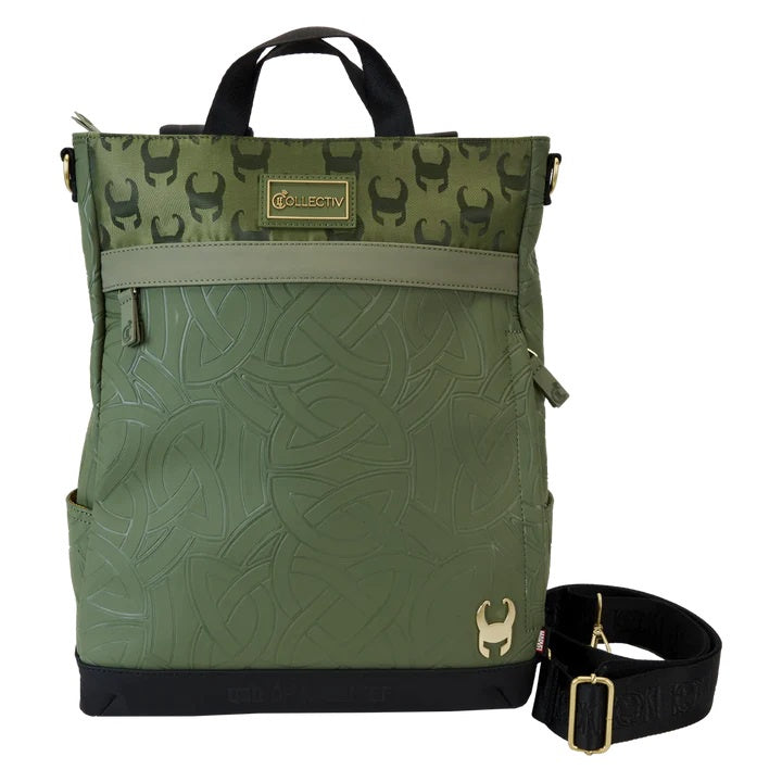 LOUNGEFLY COLLECTIV : MARVEL - Loki The Creative Convertible Crossbody Bag