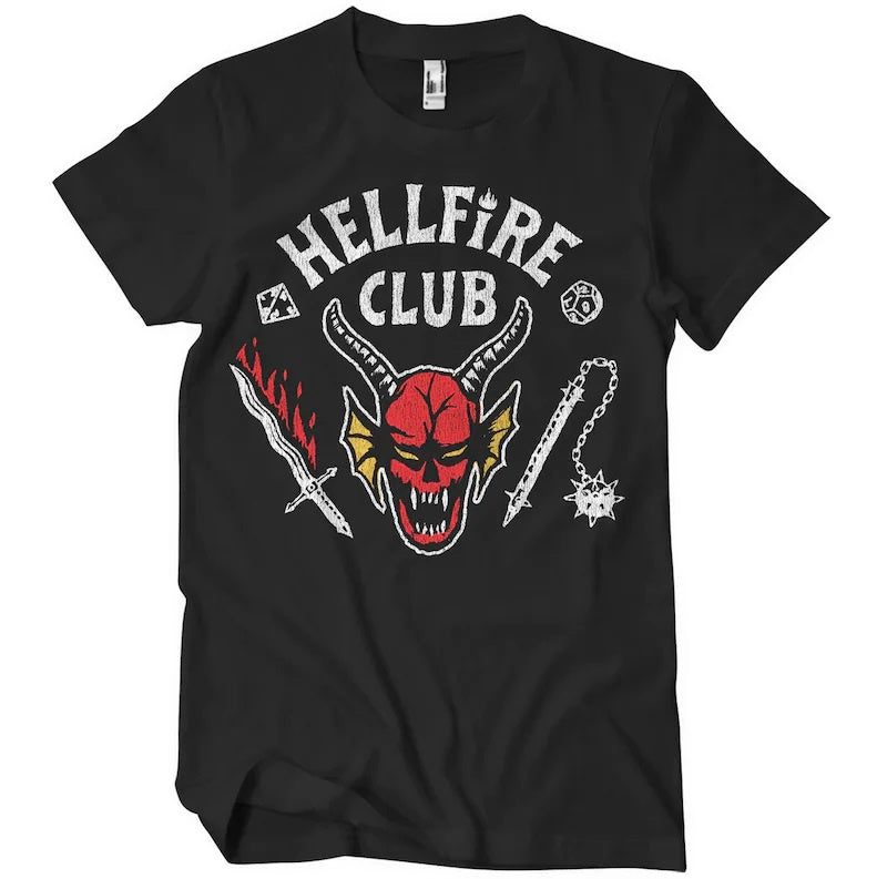 STRANGER THINGS - Hellfire Club Black (Import) T-Shirt