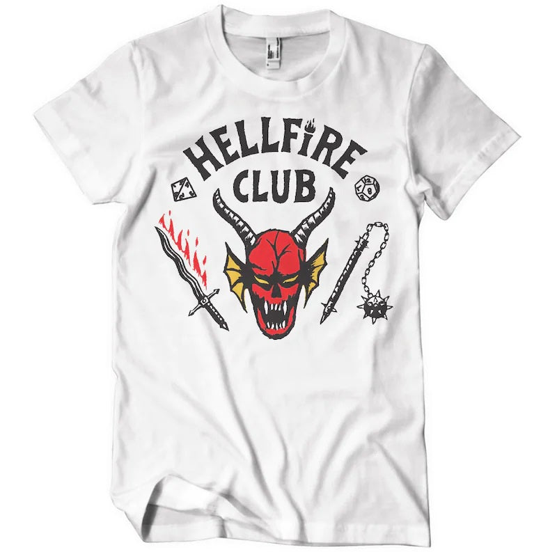 STRANGER THINGS - Hellfire Club White (Import) T-Shirt
