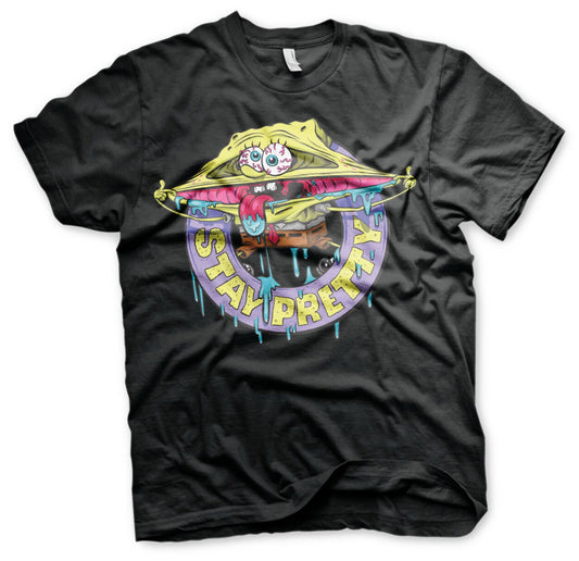 SPONGEBOB SQUAREPANTS - Stay Pretty Black T-Shirt