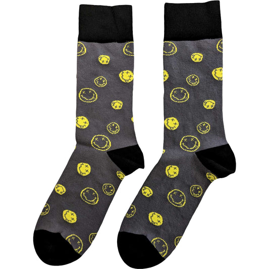 NIRVANA - Mixed Happy Faces Socks (7-11)