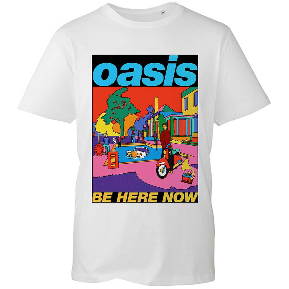 OASIS - Be Here Now Illustration White T-Shirt
