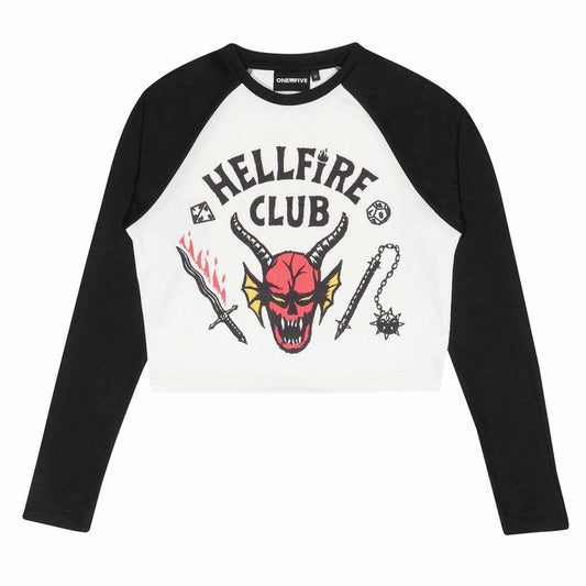 STRANGER THINGS - Hellfire Club Fitted Raglan
