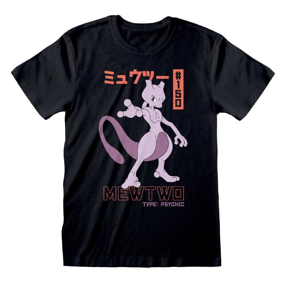POKEMON - Mewtwo Black T-Shirt