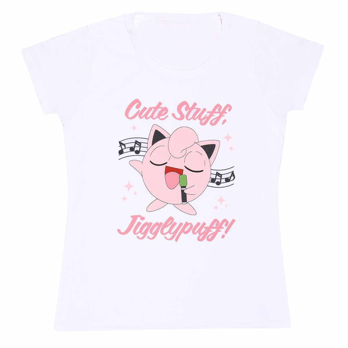 POKEMON - Sing Along Jigglypuff White Fitted T-Shirt