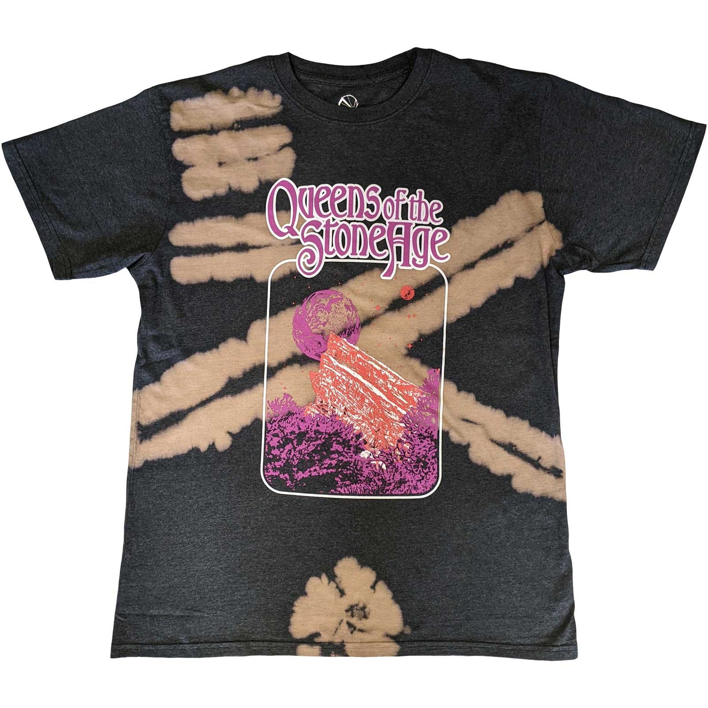 QUEENS OF THE STONE AGE - Planet Frame Dip-Dye T-Shirt
