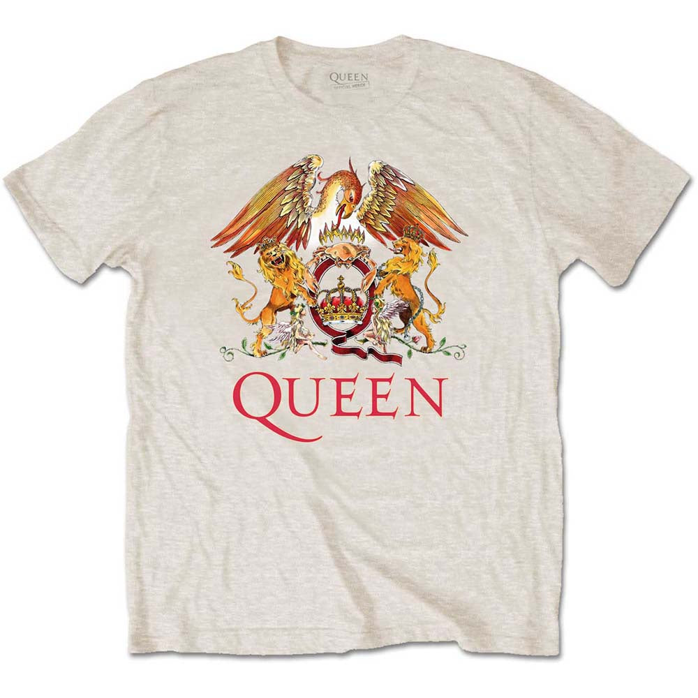 QUEEN - Classic Crest Sand T-Shirt