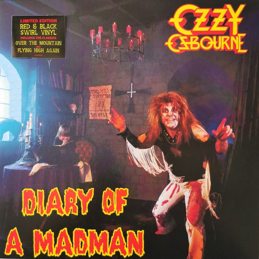 OZZY OZBOURNE - Diary Of A Madman Red & Black Swirl Vinyl Album