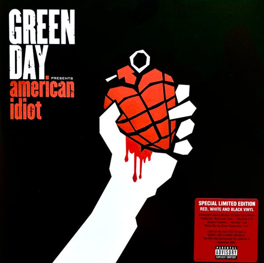 GREEN DAY - American Idiot Limited Edition Red, White & Black Vinyl Album