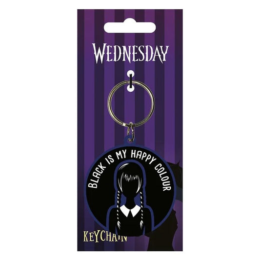 WEDNESDAY - Happy Colour Rubber Keyring