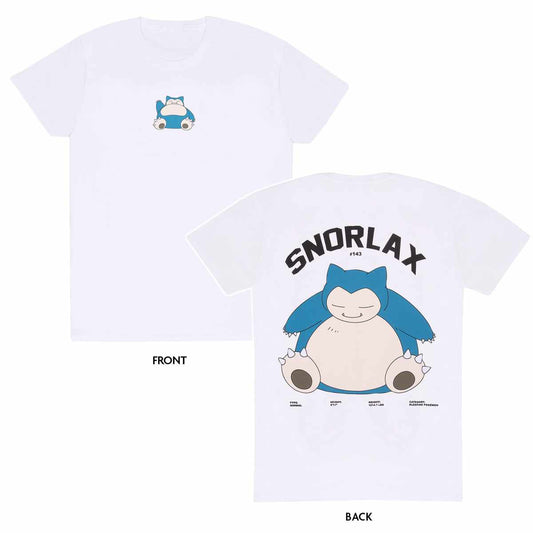 POKEMON - Snorlax Back Print T-Shirt