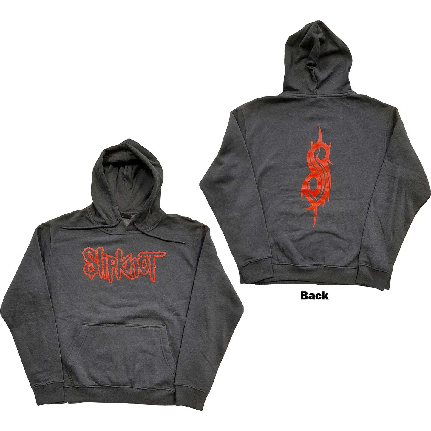 SLIPKNOT - Logo Grey Hoodie (Tight fit, size up for comfort)