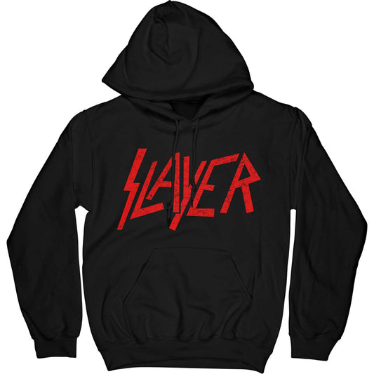 SLAYER - Distressed Logo Pullover Hoodie