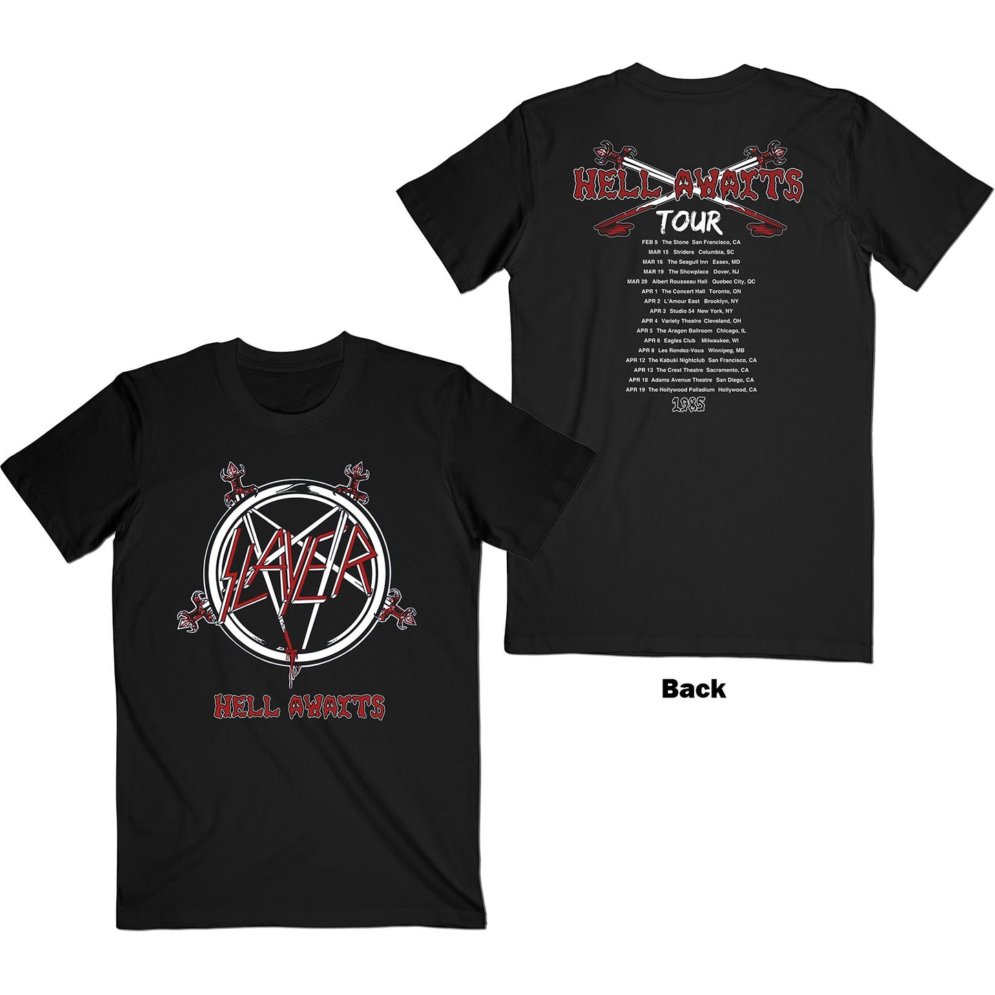 SLAYER - Hell Awaits Tour T-Shirt