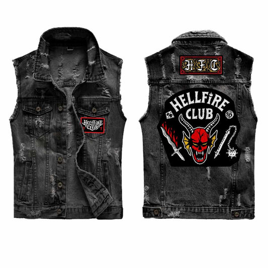 STRANGER THINGS - Hellfire Club Replica Denim Jacket