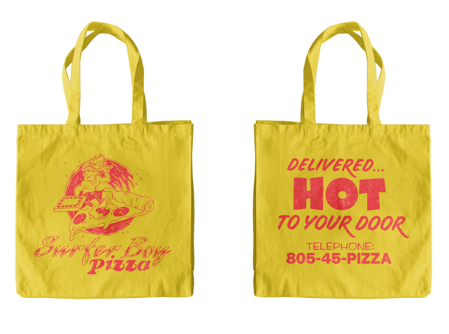 STRANGER THINGS - Surfer Boy Pizza Tote Bag