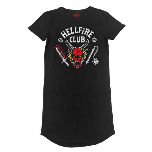 STRANGER THINGS - Hellfire Club T-Shirt Dress