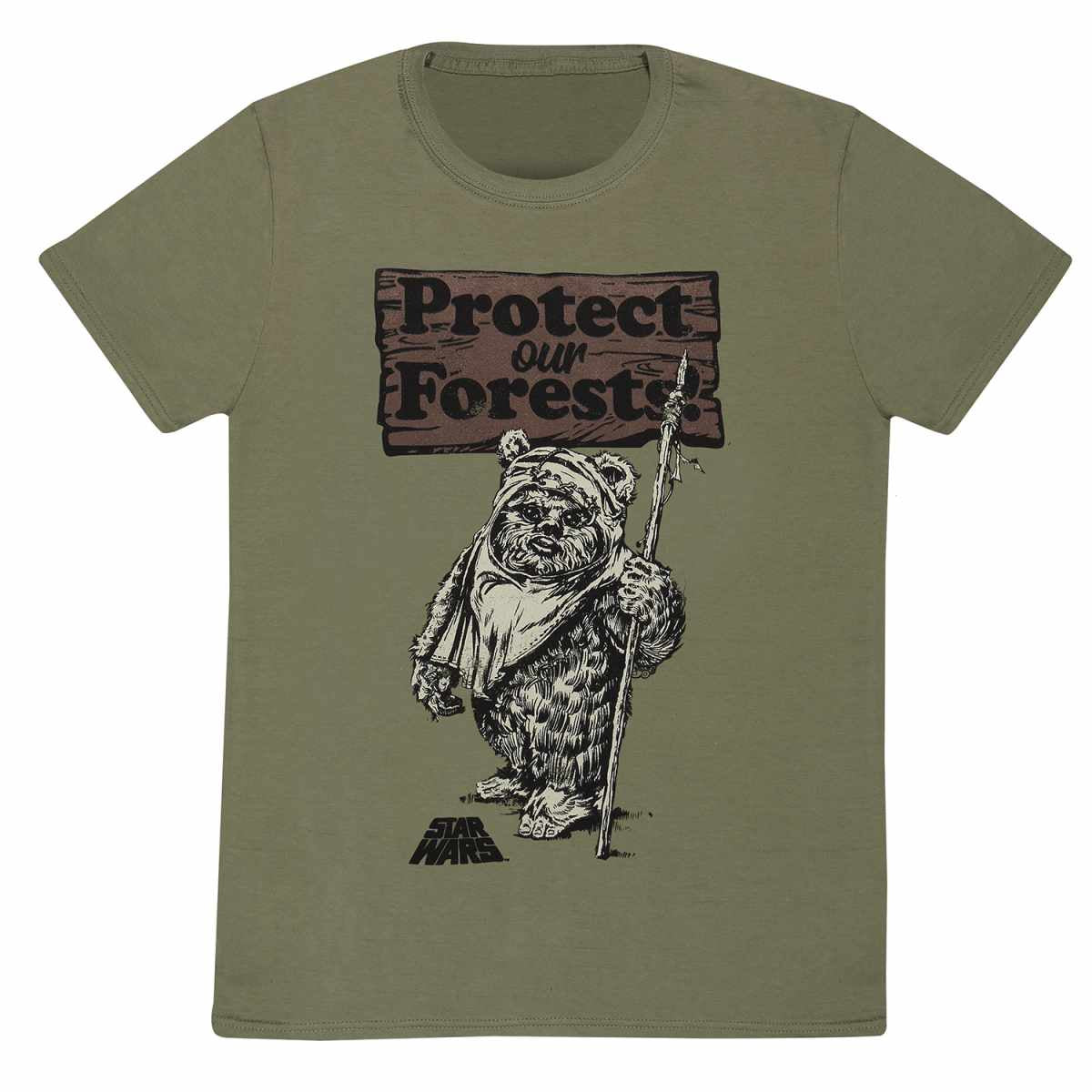 STAR WARS - Protect Our Forests Olive T-Shirt