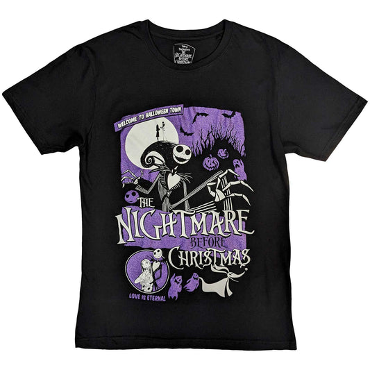 NIGHTMARE BEFORE CHRISTMAS - Welcome To Halloween Town Embellished T-Shirt