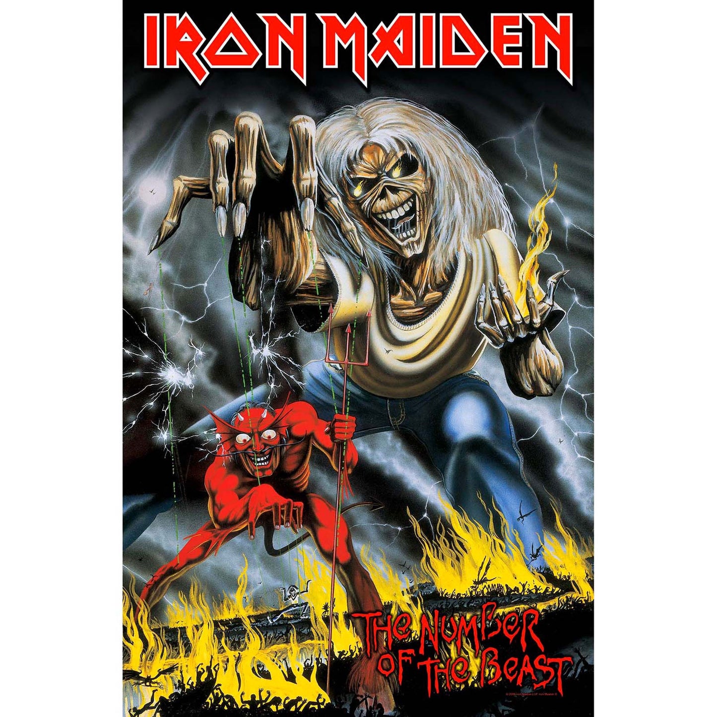 IRON MAIDEN - Number Of The Beast Textile Poster