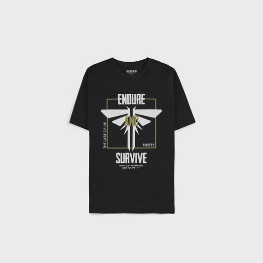 LAST OF US - Endure & Survive Black Short Sleeved T-Shirt
