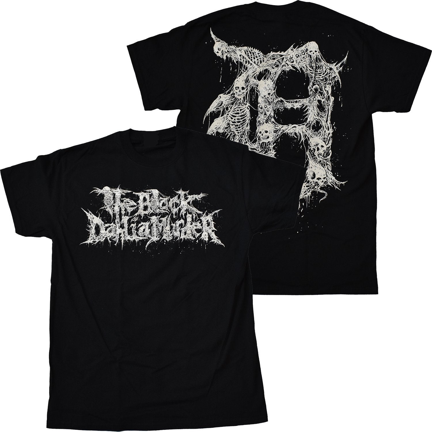 Black t-shirt with 'THE BLACK DAHLIA MURDER' band logo from Detroit concert merchandise
