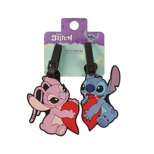 DISNEY : LILO & STITCH - Stitch & Angel Luggage Tag Set