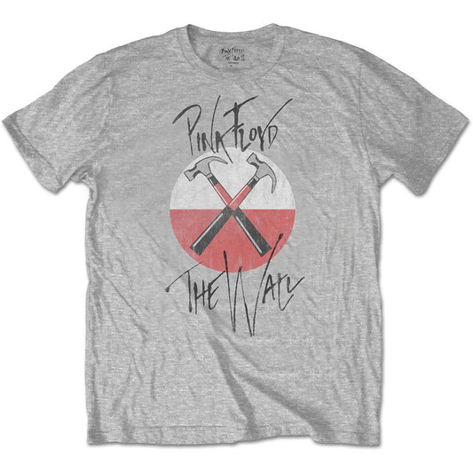 PINK FLOYD - The Wall Faded Hammers Logo T-Shirt