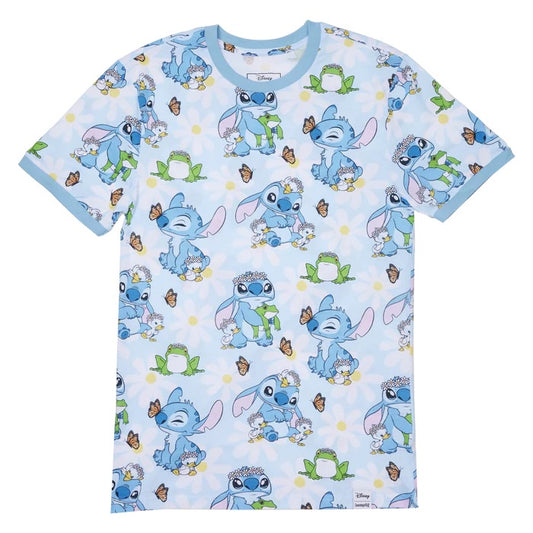LOUNGEFLY : DISNEY - Lilo & Stitch Springtime T-Shirt