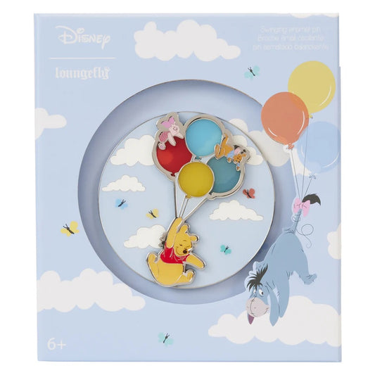 LOUNGEFLY : DISNEY - Winnie The Pooh & Friends On Balloons 3" Pin