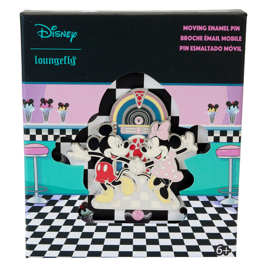 LOUNGEFLY : DISNEY - Mickey & Minnie Date Night Juke Box 3" Pin