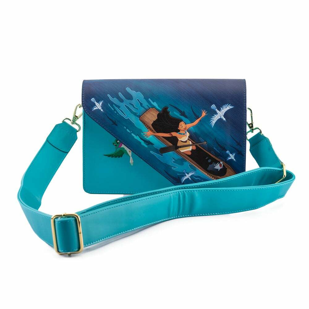 LOUNGEFLY : DISNEY - Pocahontas Just Around The River Bend Crossbody Bag
