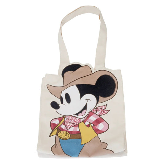 LOUNGEFLY : DISNEY - Mickey Mouse Western Canvas Tote Bag