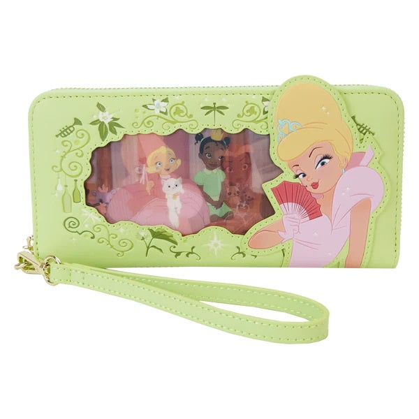 LOUNGEFLY : DISNEY - Princess & The Frog Tiana Lenticular Zip Purse