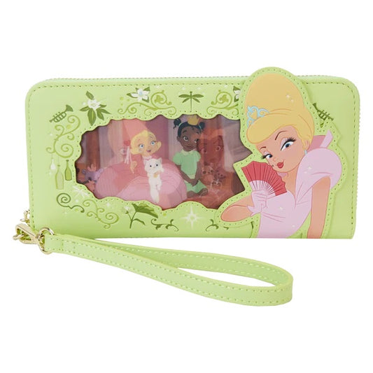 LOUNGEFLY : DISNEY - Princess & The Frog Tiana Lenticular Zip Purse