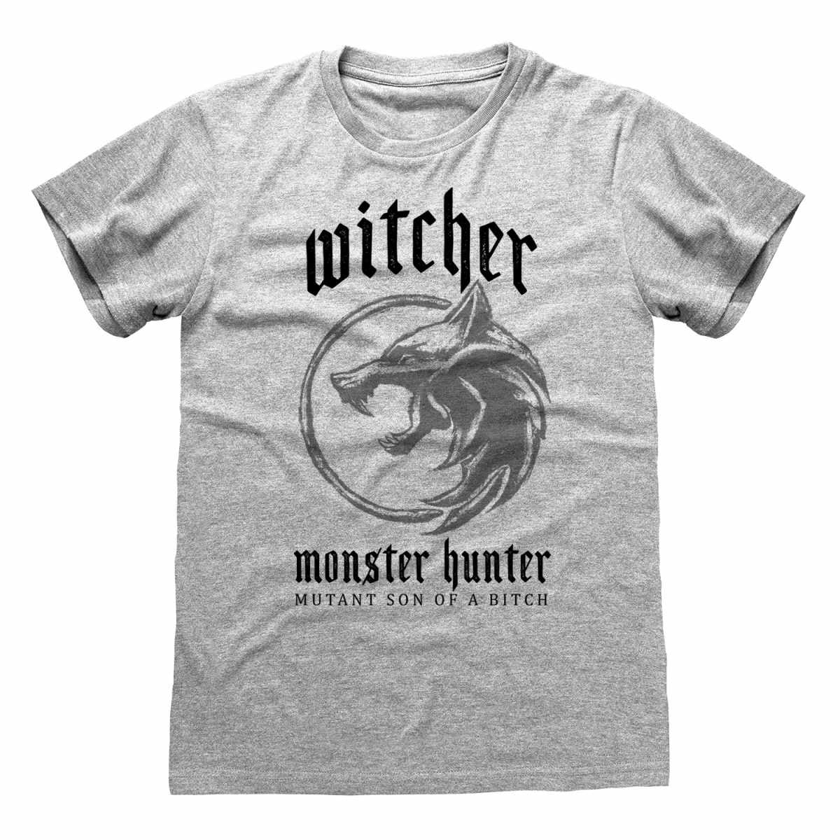 WITCHER - Monster Hunter Grey T-Shirt