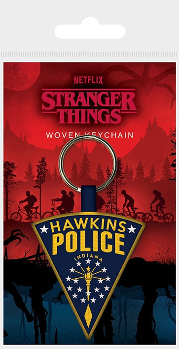 STRANGER THINGS - Hawkins Police Woven Keychain