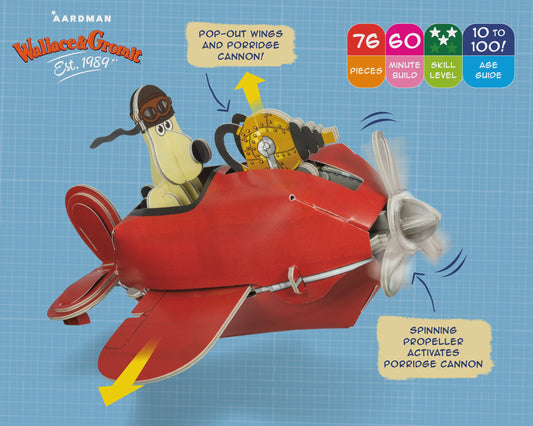 AARDMAN - Wallace & Gromit Build Your Own Sidecar Plane