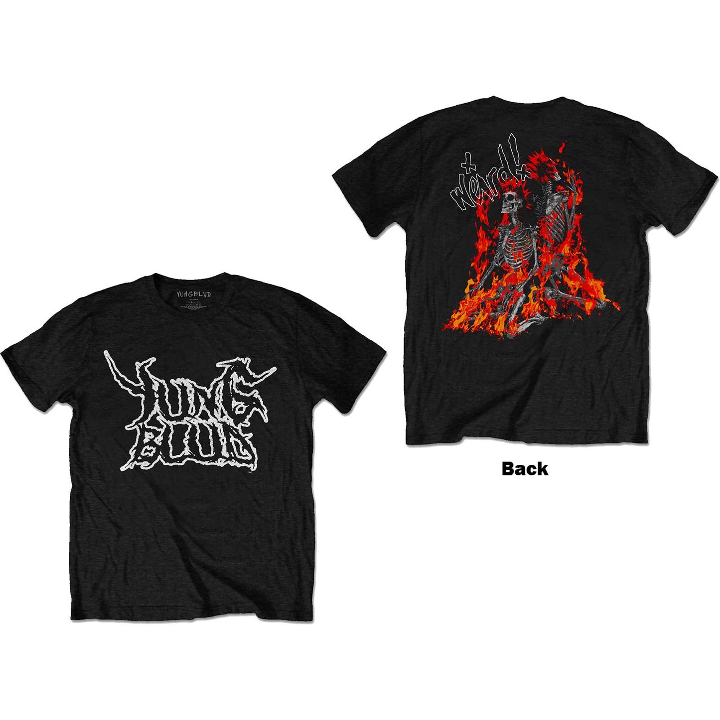 YUNGBLUD - Weird Flaming Skeletons T-Shirt