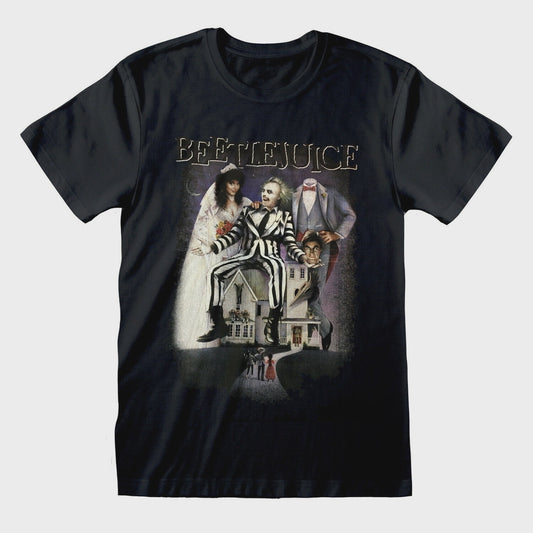 BEETLEJUICE - Poster Black Logo T-Shirt